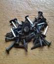 49 Stück Geschmiedete Nägel #90011 Eisen blank  Länge 25mm