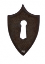 geprägtes Schlüsselschild für Mittelaltermöbel rostig #4207